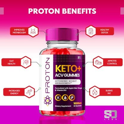 Proton Keto ACV Gummies Advanced Weight Loss 1000 MG, Proton Keto ACV Gummies S.O LabsUS supplements