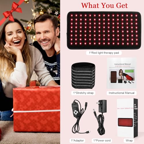 Yofalo 660nm LED Red Light and 850nm Near Infrared Red Light Therapy Belt Device for Body Pain Waist yofaloAu supplements