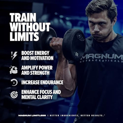 LIMITLESS Magnum 504g - Muscle Workout Powder, Sport Pre Workout for Men and Women LIMITLESSUS supplements