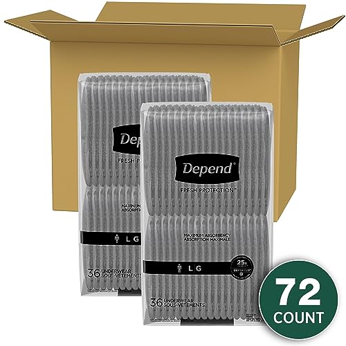 Depend Fresh Protection Adult Incontinence Underwear for Men DependAu supplements