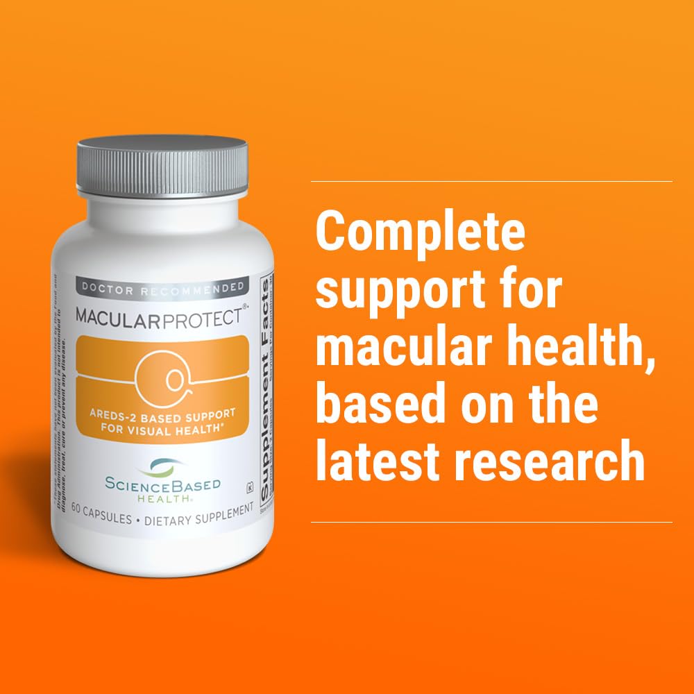 ScienceBased Health MacularProtect AREDS 2 Formula – Eye Health Vitamin & Mineral Supplement with Lutein, Zeaxanthin & B Vitamins for Macular & Vision Support – 60 Capsules ScienceBased HealthAu supplements