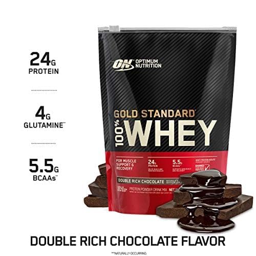 Optimum Nutrition Gold Standard 100% Whey Protein Powder, Double Rich Chocolate Optimum NutritionUS supplements