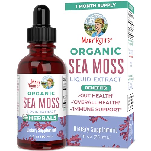 MaryRuth's Irish Sea Moss Liquid Drops | Sugar Free | SeaMoss for Gut Health and Immune MaryRuth OrganicsAu supplements