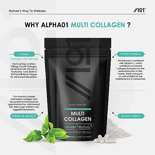 Multi Collagen Protein - Types I, II, III, V & X - Wild Caught Marine, Grass Fed Bovine, Eggshell Revive NaturalsAu supplements