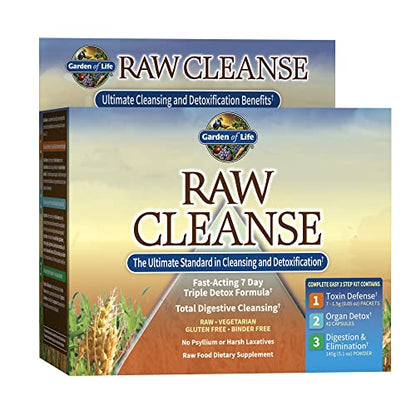 Garden of Life Detox Cleanse Raw Cleanse Fast-Acting 7 Day Cleanse and Detox Formula Garden of LifeUS supplements