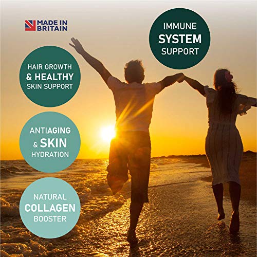 Marine Collagen Capsules 2000mg, Hyaluronic Acid, Silica, Biotin, Vitamin A, E & C Hair ReviteAu supplements