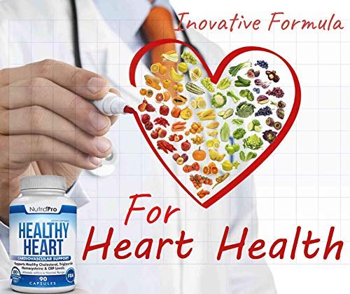 NutraPro Healthy Heart - Heart Health Supplements & Arteries Support .Healthy Cholesterol and Triglyceride. GMP Certified. NutraProAu supplements