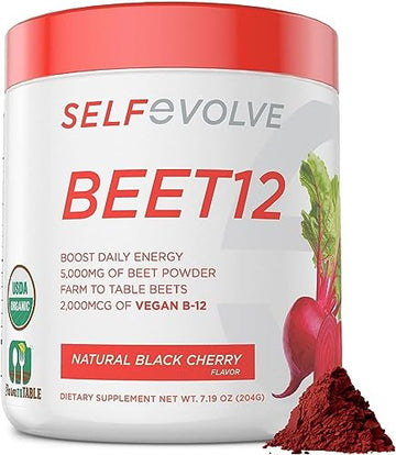selfevolve Beet12 - Organic Beet Root Powder Enhanced with Vitamin B12, Nitric Oxide Booster selfevolveAu supplements