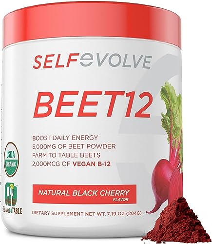 selfevolve Beet12 - Organic Beet Root Powder Enhanced with Vitamin B12, Nitric Oxide Booster selfevolveAu supplements