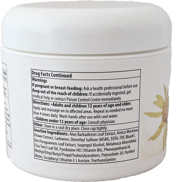 Luxis Arnica Pain Relief Cream - Soothing Arnica Combined with Powerful Menthol - Topical analgesic - 3 oz LuxisAu supplements