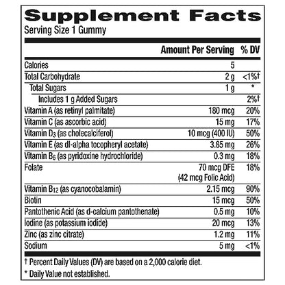Centrum Kids Multivitamin Gummies, Tropical Punch Flavor Made With Natural Flavors CentrumUS supplements