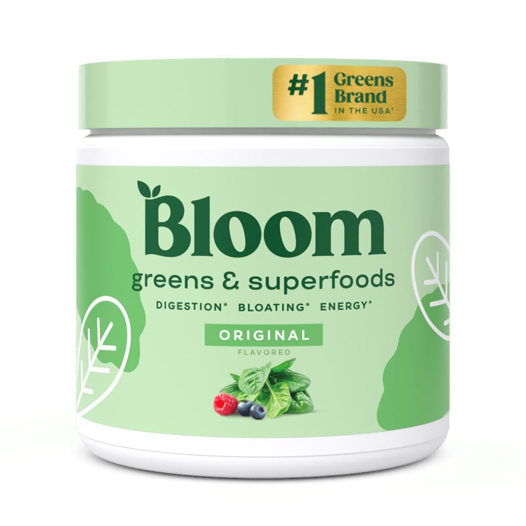 Bloom Nutrition Greens and Superfoods Powder for Digestive Health, Greens Powder Bloom NutritionUS supplements