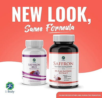 1 Body Saffron Extract 8825 – Antioxidant & Mood Support Saffron Supplement 1 BodyUS supplements