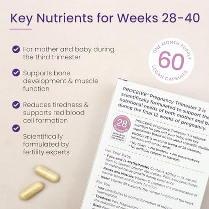 Proceive® Pregnancy Trimester 3 (28 Weeks) Pregnancy Vitamin & Mineral Supplements ProceiveUS supplements