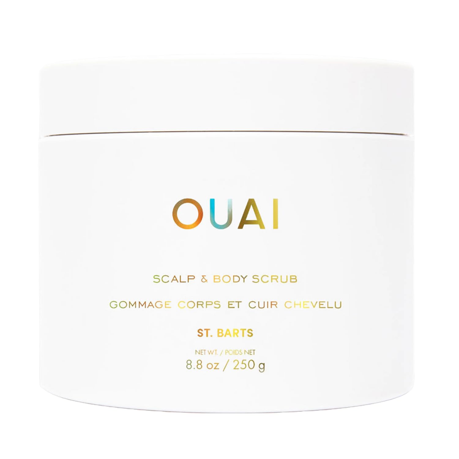 OUAI Scalp & Body Scrub, St. Barts - Exfoliating Body Scrub with Sugar & Coconut Oil Blend for Smooth, Moisturized Skin - Gentle Scalp Exfoliator for Removing Product Build Up (8.8 Oz) OUAIAu supplements