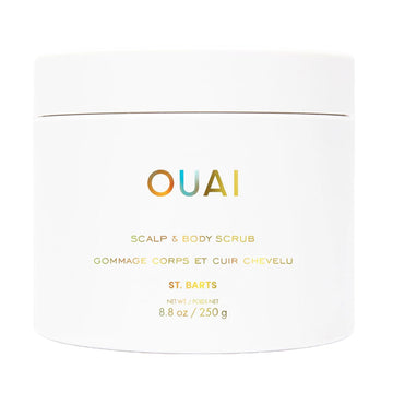 OUAI Scalp & Body Scrub, St. Barts - Exfoliating Body Scrub with Sugar & Coconut Oil Blend for Smooth, Moisturized Skin - Gentle Scalp Exfoliator for Removing Product Build Up (8.8 Oz) OUAIAu supplements