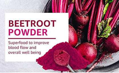 Organic Beet Root Powder | 8 oz or 226g | USDA Organic Approved, Raw and Non GMO Organic Spice ResourceUS supplements