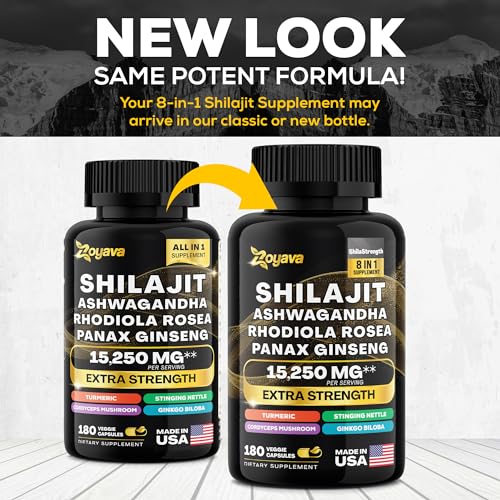 Zoyava Shilajit 9000MG Radiant Health Blend Ashwagandha 2000MG Rhodiola Rosea ZoyavaAu supplements