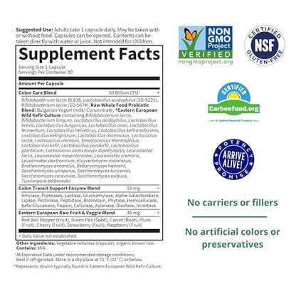 Garden of Life Probiotics for Women and Men - Raw Probiotics Colon Care 50 Billion Garden of LifeUS supplements