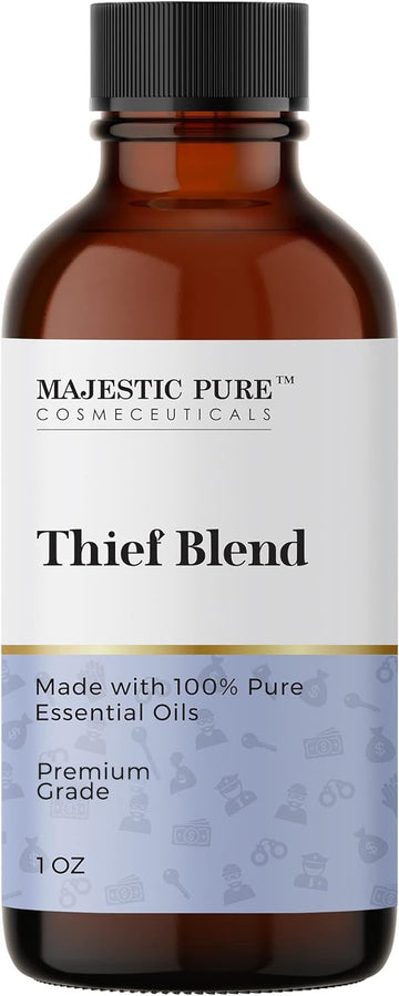 Majestic Pure Thieves Essential Oil Blend | 100% Pure Premium Oil for Uplifting Mood, DIY Products MAJESTIC PUREAu supplements