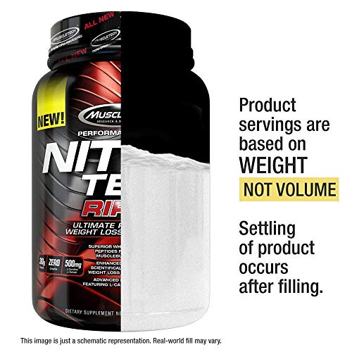MuscleTech Nitro-Tech Ripped Lean Whey Protein Powder Whey Protein Isolate Weight MuscleTechUS supplements