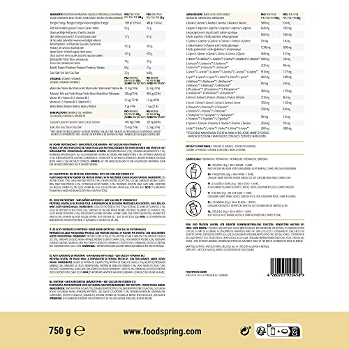 foodspring Vegan Protein Cookie Dough - 21g Protein per Shake to Build Muscle, B12, B6, folic Acid foodspringAu supplements