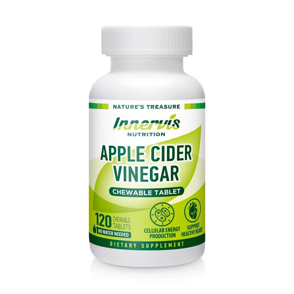 INNERVISNUTRITION Apple Cider Vinegar 120 Chewable Tablets Healthy Heart Immune INNERVISNUTRITIONAu supplements