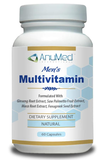 Men’s Multivitamin Supplement – Daily Energy, Immune & Heart Support – with Zinc, Magnesium, B12, CoQ10, Turmeric, Ginseng & More – 60 Vegetable Capsules – AnuMed AnuMed InternationalAu supplements