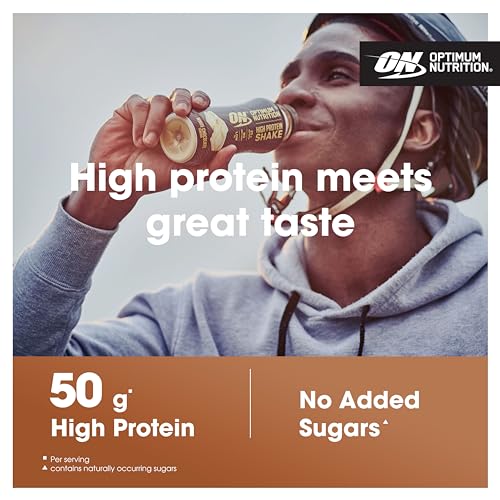 Optimum Nutrition High Protein Shake Bottles, Ready To Drink Healthy Snacks, No added Optimum NutritionUS supplements