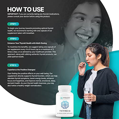 Evolved Elements Raw Grass-Fed Desiccated Bovine Thyroid - Thyroid Support for Women Evolved ElementsUS supplements