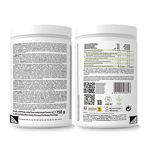 Weider Vegan Protein (750g) Vanilla Flavour. 23g Protein/dose, Pea Isolate (Pisane) & Rice Proteins WeiderAu supplements