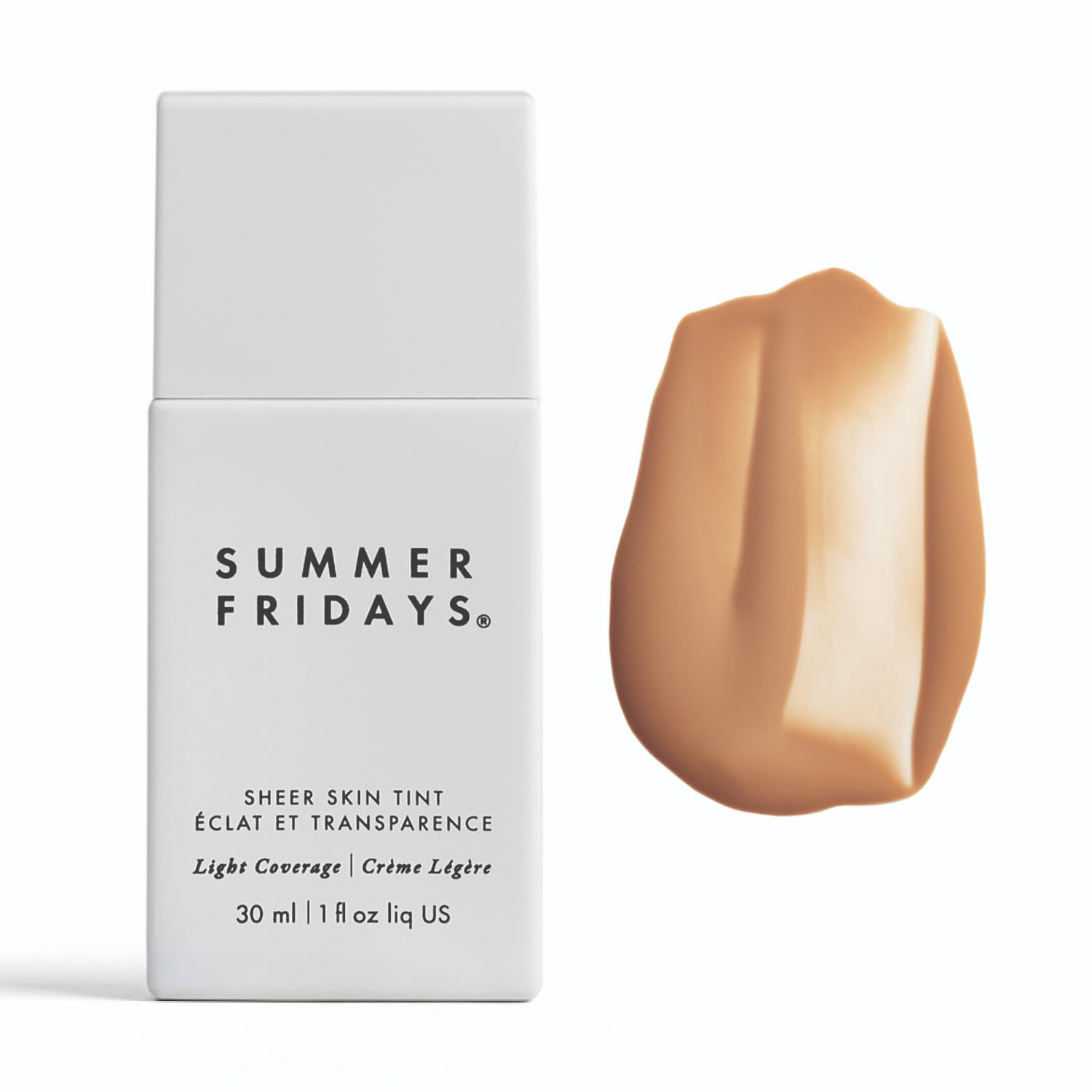 Summer Fridays Sheer Skin Tint - Skin Tint with Hyaluronic Acid - Helps Diminish Uneven Skin Tone - Sheer to Light Coverage - Shade 5 - Medium with Warm Neutral Undertones (1 Fl Oz) Summer FridaysAu supplements