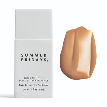 Summer Fridays Sheer Skin Tint - Skin Tint with Hyaluronic Acid - Helps Diminish Uneven Skin Tone - Sheer to Light Coverage - Shade 5 - Medium with Warm Neutral Undertones (1 Fl Oz) Summer FridaysAu supplements