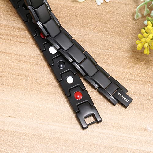 EMMORI Ultra Strength Magnetic Bracelet - 3,500 Gauss Per Magnet -Magnetic Bracelets EmmoriAu supplements