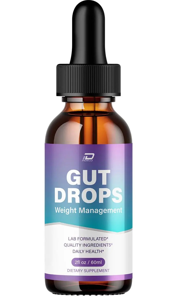 Indelo Gut Drops Healthy Formula – GutDrops All Natural Healthy Levels - Extra Strength Liquid, Reviews (1 Pack – 1 Month Supply) IndeloAu supplements