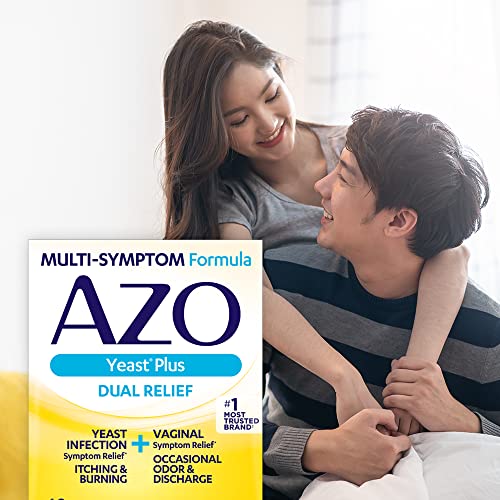 AZO Yeast Plus Dual Relief Tablets, Yeast Infection and Vaginal Symptom Relief, Relieves Itching & Burning AZOAu supplements