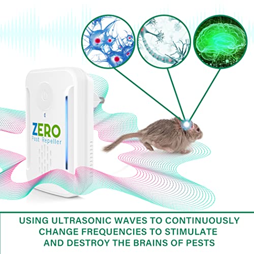 Ultrasonic Pest Repeller, Indoor Ultrasonic Repellent for Roach, Rodent ZEROPESTAu supplements