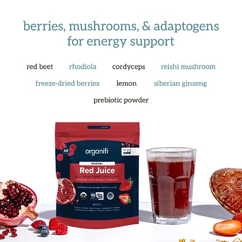 Organifi Green Juice and Red Juice Bundle - 30 Day Supply - Delicious, Refreshing Organic OrganifiUS supplements