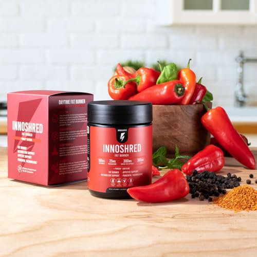Inno Shred - Day Time Fat Burner | 100mg Capsimax, Grains of Paradise, Organic Caffeine InnoSuppsUS supplements