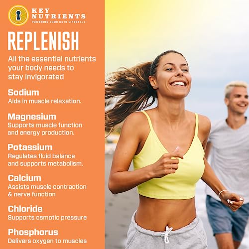 Key Nutrients Electrolytes Powder - Tropical Peach Mango Drink Mix 90 Servings KEY NUTRIENTSAu supplements