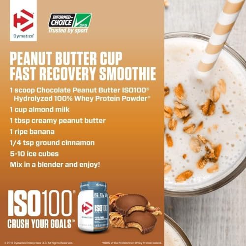 Dymatize ISO100 Hydrolyzed Protein Powder, 100% Whey Isolate Protein, 25g of Protein DymatizeUS supplements