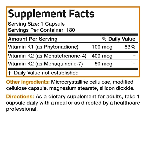 Vitamin K Triple Play (Vitamin K2 MK7 / Vitamin K2 MK4 / Vitamin K1) Full Spectrum BronsonAu supplements