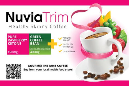 Nuvia Trim - Gourmet Instant Coffee for Weight Loss, with Garcinia Cambogia, Raspberry NuviaUS supplements