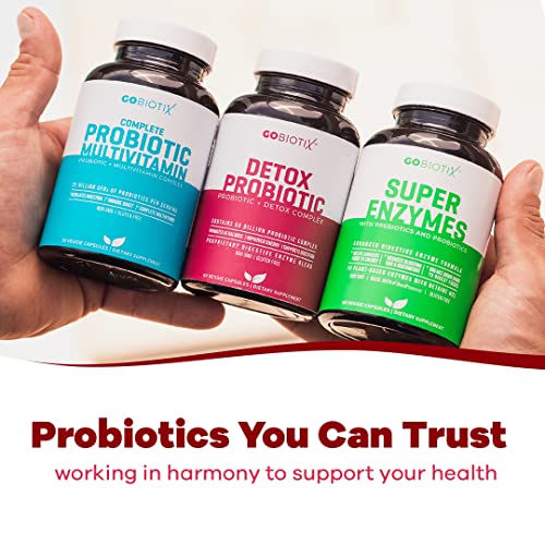 GOBIOTIX Detox Probiotic Supplement with Digestive Enzymes, Milk Thistle, Turmeric GOBIOTIXUS supplements
