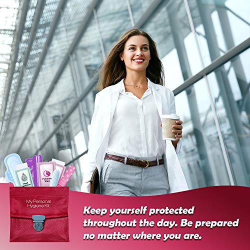3 x Menstrual All-in-One Kits - Assorted Colors | Convenience on The Go | Single Period Kit Packs pH AdvantageAu supplements