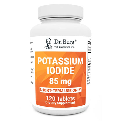 Dr. Berg's Incredible Potassium Iodide Tablets - Now 120 Tablets with a Smaller Easy Dr. Berg NutritionalsUS supplements