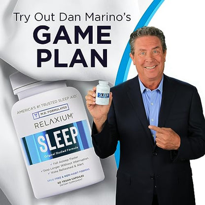 Relaxium Sleep Aid, 30-Day Supply, Dietary Supplement, Better Sleep, Magnesium RelaxiumUS supplements