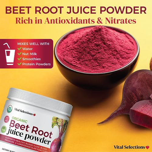 Vital Selections 100% Organic Beet Root Juice Powder, Highest Purity and Potency Vital SelectionsAu supplements