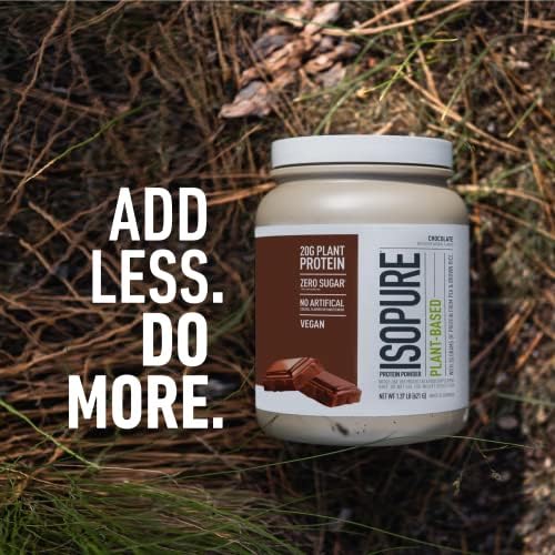 Isopure Chocolate Vegan Protein Powder, with Monk Fruit Sweetener & Amino Acids IsopureUS supplements
